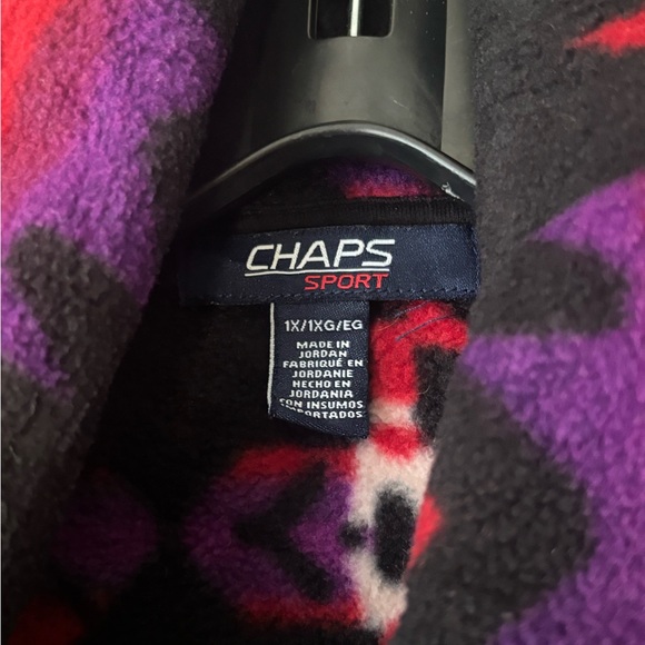 Chaps Sport Southwest Aztec Print Full-Zip Fleece Vest Women’s 1X EUC - Picture 5 of 7